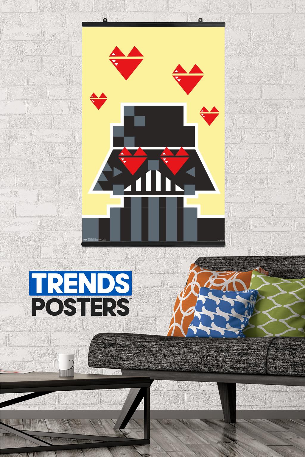 Star Wars: Saga - Vader Hearts Wall Poster, 22.375" x 34"