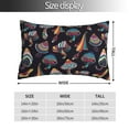 thumbnail image 4 of Disketp Pillow Covers Colorful Mushrooms Pattern Throw Pillow Case Cushion Covers,Cushion For Bedroom,Couch,Home-14"X20", 4 of 9