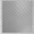 thumbnail image 1 of Ahgly Company Machine Washable Indoor Square Transitional Silver Gray Area Rugs, 8' Square, 1 of 7