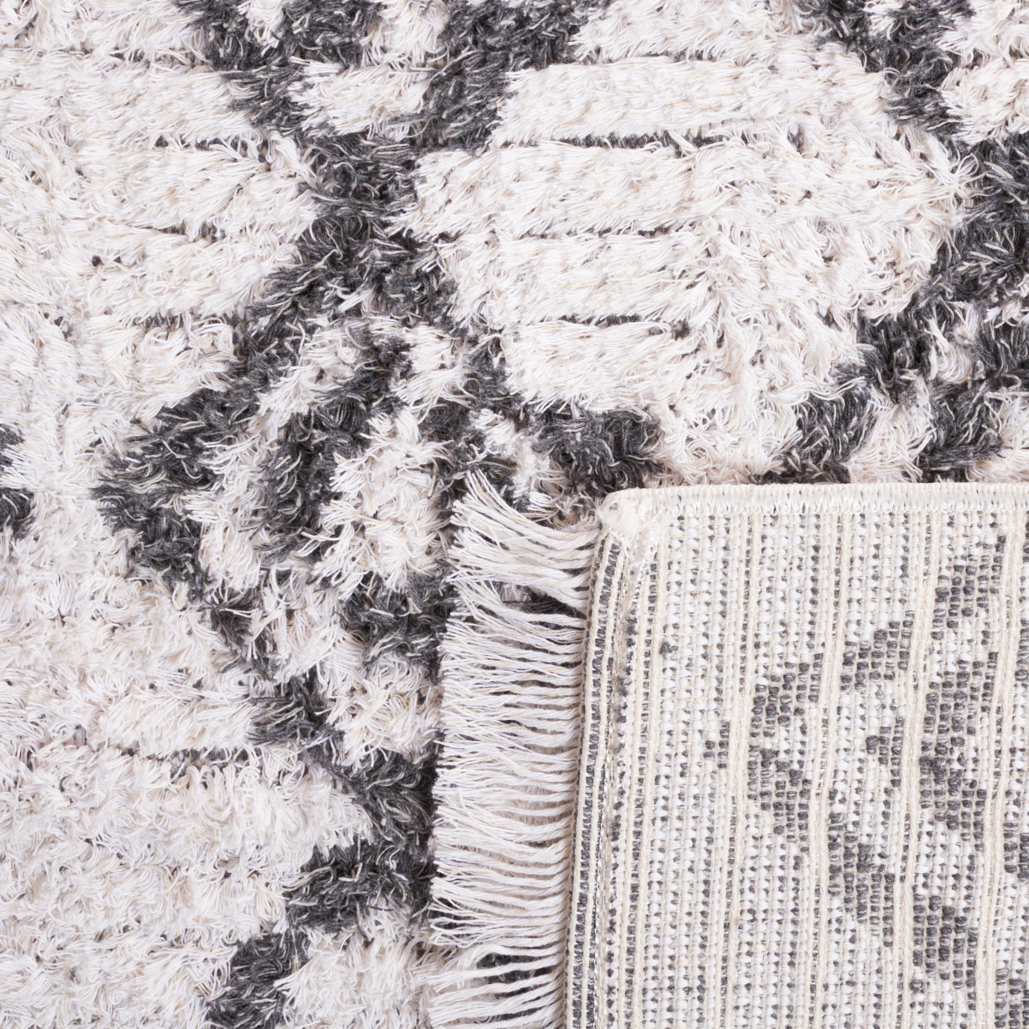 SAFAVIEH Augustine Stuart Geometric Area Rug, Ivory/Gray, 5' x 7'7"