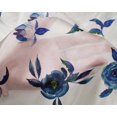 thumbnail image 4 of oneOone Silk Tabby Fabric Flower & Leaves Watercolor Print Fabric BTY 42 Inch Wide, 4 of 4
