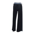 thumbnail image 6 of Liacowi Women Velvet Wide Leg Pants Elastic Low Waist Loose Trousers Casual Stretchy Straight Lounge Joggers Pants, 6 of 7