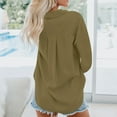 thumbnail image 4 of Aloohaidyvio Hoodies for Women,Woman Summer Tops Causal Button Blouse Long Sleeve T-Shirt, 4 of 6