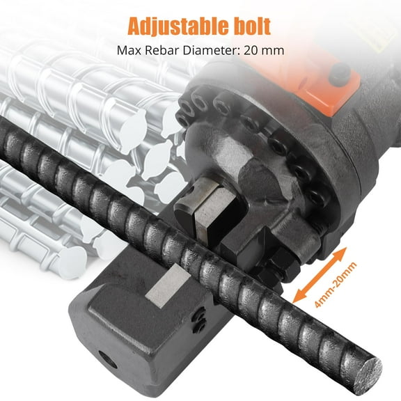 Towallmark 1250W Electric Rebar Cutter – Cuts Up to 7/8” (#8) Steel Rebar, 3-5.5 Sec Speed, Heavy-Duty Tool