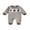 Coffee, variant on Cjfdfy Newborn Baby Boy Girl Game Day Fall Outfits Football Embroidery Waffle Striped Long Sleeve Jumpsuit Infant Cute My First Football Season Fall Winter Outfit