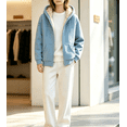 thumbnail image 5 of yillto Fleece Coat for Women Thick Warm Sherpa Fuzzy Lined Hoodie Zip up Sweatshirts Coat with Pockets, 5 of 5