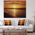 thumbnail image 4 of Design Art - Bright Yellow Sunset over Waves, 4 of 5