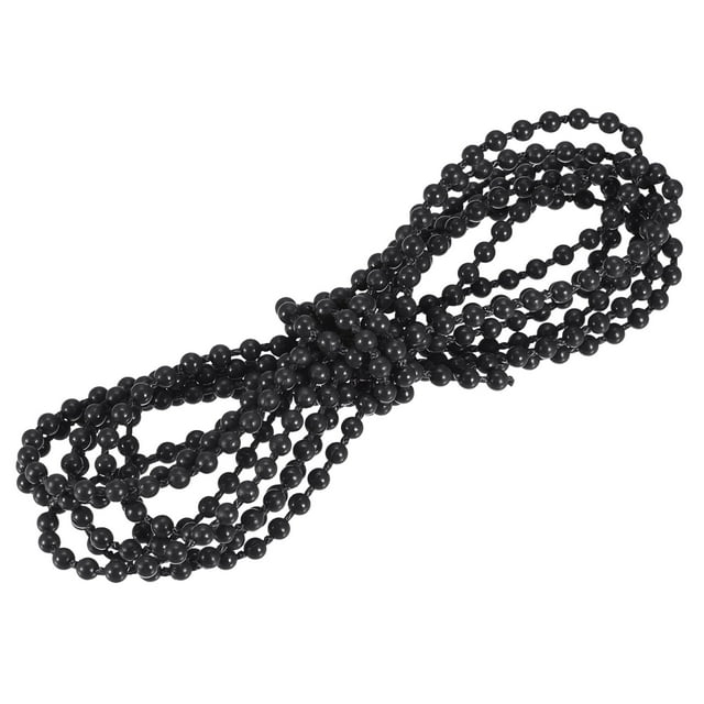 Unique Bargains Chaîne Perlée de 3,34 Verges pour Stores à Rouleau, Cordon pour Pièces de Réparation de Fenêtre, Noir