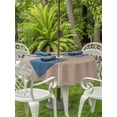 thumbnail image 3 of Outdoor Tablecloth with Umbrella Hole for Patio/Picnic/Party/Camping, Beige Solid Color Waterproof Table Cloth Round Cover Washable, Aesthetics Contemporary Luxury (Dia 54"), 3 of 8