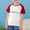 thumbnail image 2 of Virmaxy Toddler Boys Girls Cute Dinosaur Print T-Shirt Unisex Kids Trendy Plunger Short Sleeve Blouses 2025 Summer Lightweight Loose Fit Crewneck Blouses Tops Red-2 7 Years, 2 of 8