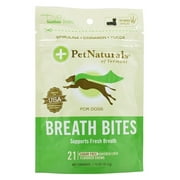 Pet Naturals of Vermont - Breath Bites For Dogs Chicken Liver Flavored - 21 Chews