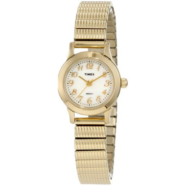 Timex Women's Dress Watch, GoldTone StainlessSteel Expansion Band