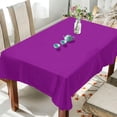 thumbnail image 4 of GZHJMY Unbreakable Square Tablecloths with Dust and Wrinkle Resistance-60x60In,Solid Purple Pattern Wedding Kitchen Picnic Buffet Holiday Party Decoration, 4 of 7