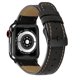 thumbnail image 3 of Adecuado para applewatch Apple watch correa iwatch1-76 generación SE Apple correa de cuero 42mm/44mm negro, 3 of 5