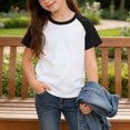 thumbnail image 6 of Gfyviroh 3 Pack Girls Basic T-Shirts Color Block Cotton Short Sleeve Tee Shirt Soft Summer Versatile Casual Tops, 6 of 6