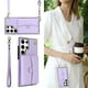 thumbnail image 2 of Crossbody PU Leather Phone Case For Samsung Galaxy S23 S22 Plus Note 20 Ultra Wallet Card Slots Magnetic Lanyard Cover, 2 of 4