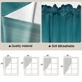 thumbnail image 5 of Teal Blue Ombre Swag Valances for Windows, Kitchen Window Curtains Over Sink, Contemporary Gradient Abstract Art Window Treatment Curtains for Living Room/Bedroom Curtains 2 Panel Sets 36"x45", 5 of 8