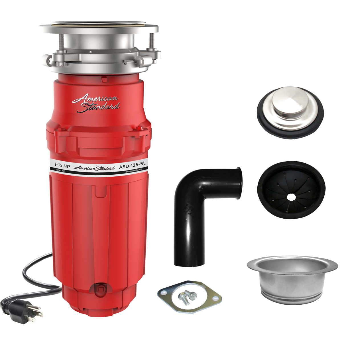 Supersale.99 Slim Line 1.25HP Food Waste Disposer with Removable Splashguard & Stainless Steel Supersale.99 Slim Line 1.25HP Food Waste Disposer with Removable Splashguard & Stainless Steel