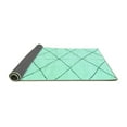 thumbnail image 2 of Ahgly Company Indoor Rectangle Solid Turquoise Blue Modern Area Rugs, 6' x 9', 2 of 4