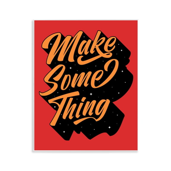 Stupell Industries Eclectic Make Something Typography Wall Plaque Art, 11 x 14, by Ahmed Sameh Hussein