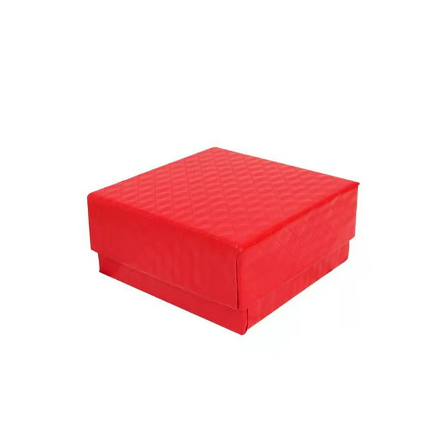 Caja de joyería Qarigey organizador de gargantilla de PU color Rojo AP017462-01