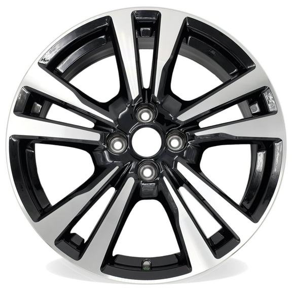 17" NEW Single 17x6.5 MACHINED BLACK Wheel for NISSAN KICKS 2018-2020 OEM Design Replacement Rim