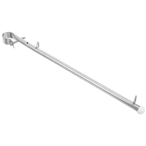 LEXSOMEO Stainless Steel Flag Pole Boat Flag Pole Marine Flag Pole Yacht Mount Flagpole Metal Flag Support Rod