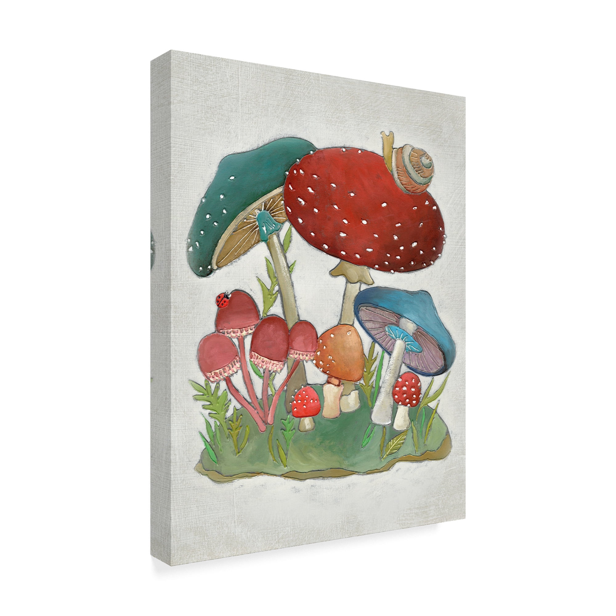 Trademark Fine Art 'Mushroom Collection I' Canvas Art by Chariklia Zarris