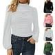 thumbnail image 3 of Blusa de manga abullonada para mujer, blusa de manga larga para mujer Blusa de manga larga para mujer Blusa de manga larga para mujer Integración sin costuras, 3 of 5