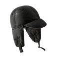thumbnail image 4 of fenteer Hat with Earflaps Ear Protection Baseball Cap Fashionable Warm Hat with Peak Black, 4 of 8