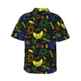 thumbnail image 4 of Xecao Game Play print Hawaiian shirt - a stylish short-sleeve button-down for men, perfect for casual beach and tropical outings., 4 of 9