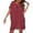 Z-Red97, variant on JIAYUE Womens Swimsuit Cover-Ups V Neck Above Knee Lace Hollow Solid Color Batwing Short Sleeve Summer Casual Chiffon Bathing Suit Cover Up Dresses