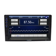 blaupunkt sun 7 inch lcd t-screen double din multimedia car stereo teer am / fm، bt، usb، sd، aux، support mirrorlink