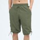 thumbnail image 5 of Pantalones de Cintura Elástica Casual de Color Sólido Pantalones Delgados con Bolsillos, Correas Laterales Cordones de Cintura Elástica Pantalones Cómodos para el Verano Diario, 5 of 7