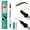 02#BROWN, variant on QIC Eyebrow Pencil, 4D Microblading Brow Pen for Women, Waterproof Long-Lasting Brown Brow Makeup, 4-Tip Precision for Natural Look
