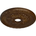 thumbnail image 3 of Ekena Millwork 20 7/8"OD x 3 5/8"ID x 1 5/8"P Palmetto Ceiling Medallion (Fits Canopies up to 5"), Hand-Painted Root Beer Crackle, 3 of 7