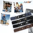 thumbnail image 6 of SUOSDEY No Buckle Belts for Men Women,Nylon Elastic Belts Invisible Buckleless Belt 4 pack, 6 of 8