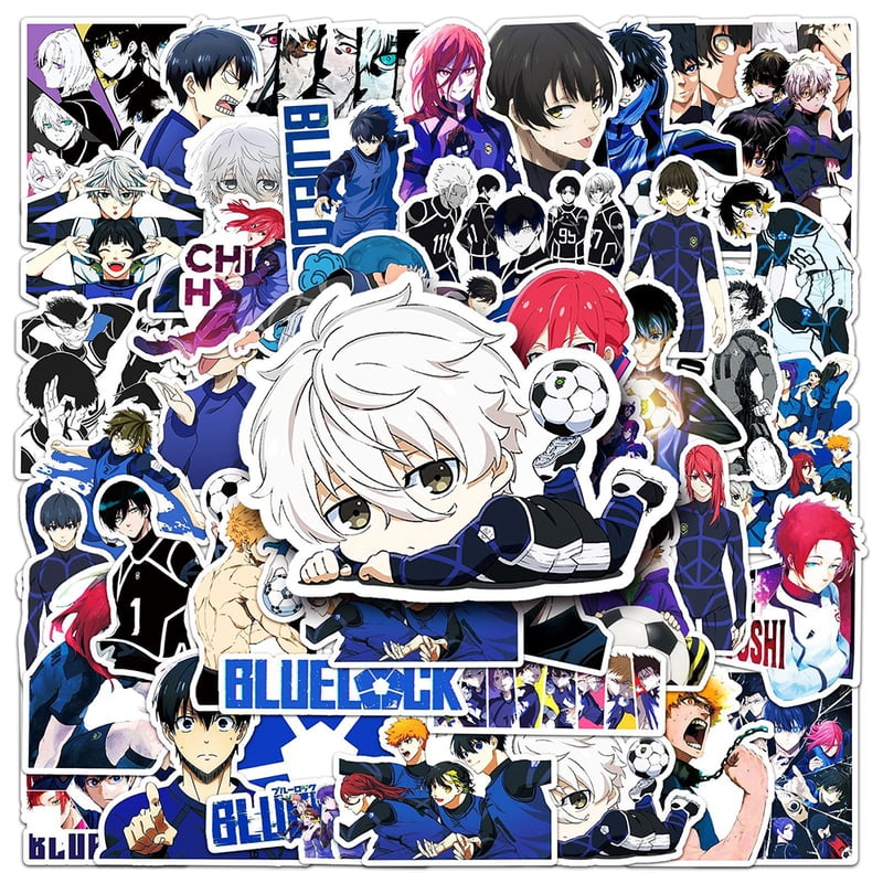 10/30/50pcs Cool Nagi Bachira Blue Lock Stickers Isagi Chigiri Anime Sticker Waterproof Suitcase Luggage Notebook Shidou Decals