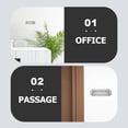 thumbnail image 3 of VERDANVERSE 2 Sets Of Door Employees Only Sign PVC Black Waterproof Sign For Public Spaces Usage, 3 of 6