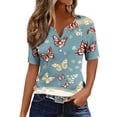 thumbnail image 2 of Lorytime Fourth of July Shirts for Women Stars and Stripes Tops Patriotic Graphic Outfits Lorytime Festival Clothes, 2 of 8