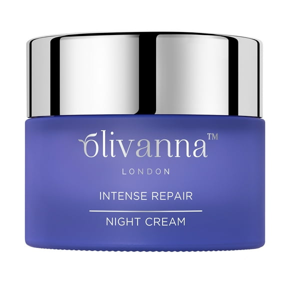 Crema Reparadora Intensa de Noche Olivanna Hidratante Facial Con Ceramidas Naturales Ácido Hialurónico y Aceites Ricos en Omega 50 ml