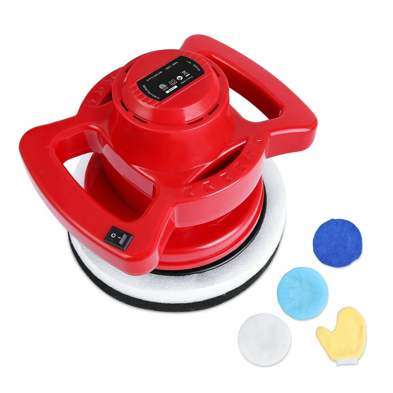 Random Orbital Polisher, 1800- 7000 RPM, 7 Amp, 800 Watt with 6 White  Polishing Pad