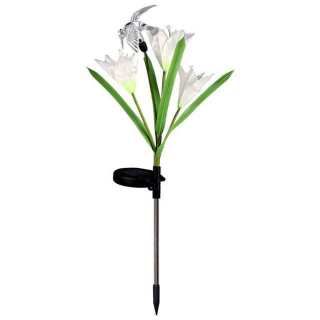 Ounissouiy Luz LED para jardín, camino Solar, lámpara de flores, luz para césped al aire libre, pasarela, iluminación de paisaje, simulación Jardín y Patio