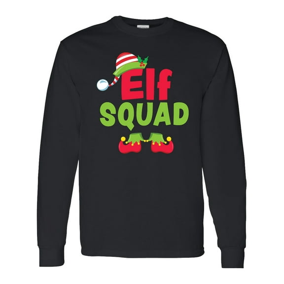 Inktastic Christmas Elf Squad Long Sleeve T-Shirt