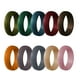 thumbnail image 1 of 10 paquetes de Anillos de boda de silicona con textura de corteza unisex 5.7 mm de ancho tamaño 7 Sunnimix, 1 of 8