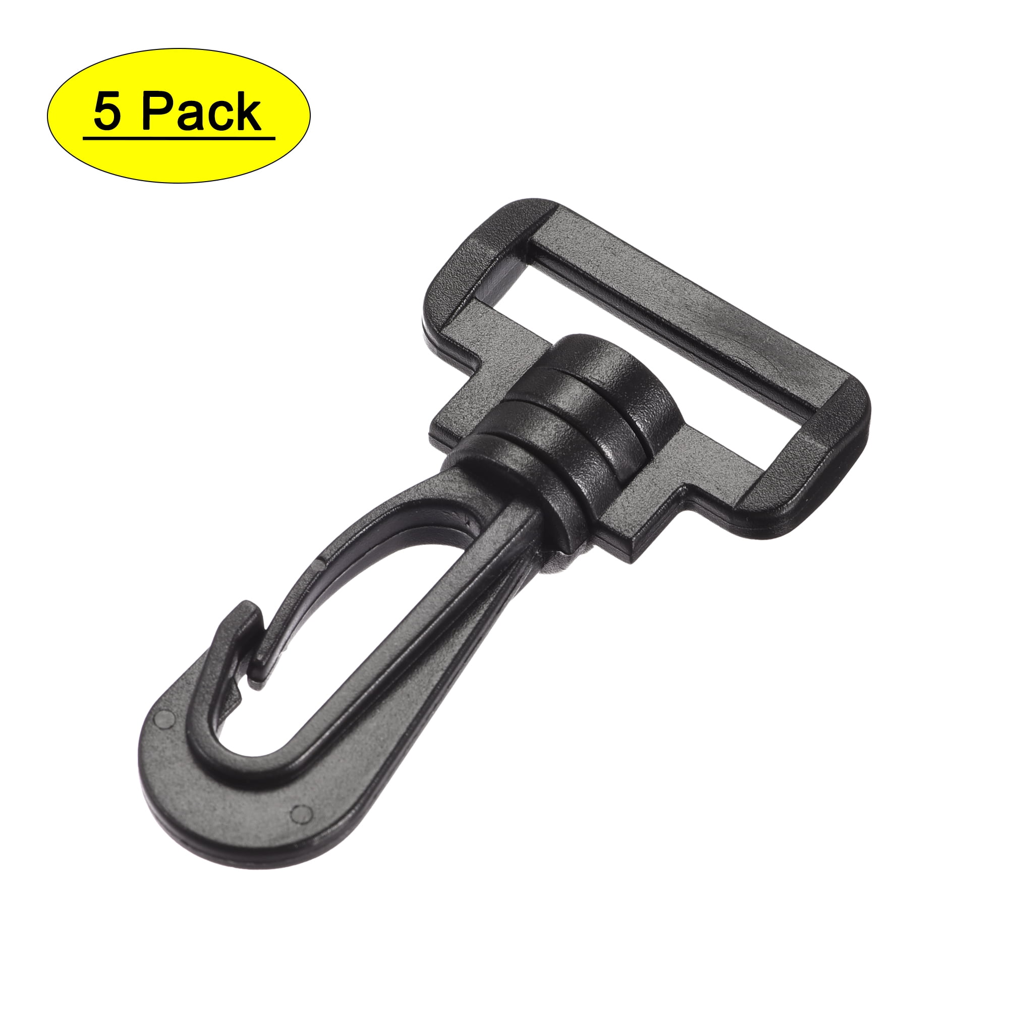 Wuuycoky Silvery 0.8 Inner Diameter D Ring Olive Buckle Lobster Clasps Swivel Snap Hooks Pack of 10