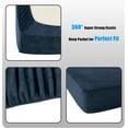 thumbnail image 6 of Chezmoi Collection Extra Soft Fleece Sheet Set King, 4-Piece Microplush Non-Pilling Velvety Bed Sheet, Deep Pocket - Lightweight All Season Warmth, King, Navy Blue, 6 of 9