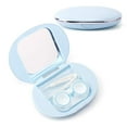 thumbnail image 1 of Contact Lens Box Crown Cute Contact Lens Travel Case Contact Lens Case Container Holder Storage Box Portable Contact Lens Travel Kits Cute Mini (Light blue), 1 of 7