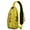 Yellow-54, variant on Cute Snowy Owl Pattern Sling Backpack, Lightweight Crossbody Daypack with Big Eyes Cartoon Owl Print, Night Design Anti-theft Travel Bag for Students, Travelers, Outdoor, Gym
