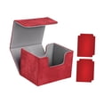 thumbnail image 3 of Lipstore Trading Card Deck Box with Card Dividers Premium Storage Protect Cards Case Game Red, 3 of 8